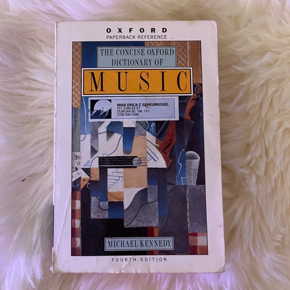 oxford dictionary of music reference book - Picture 1 of 2